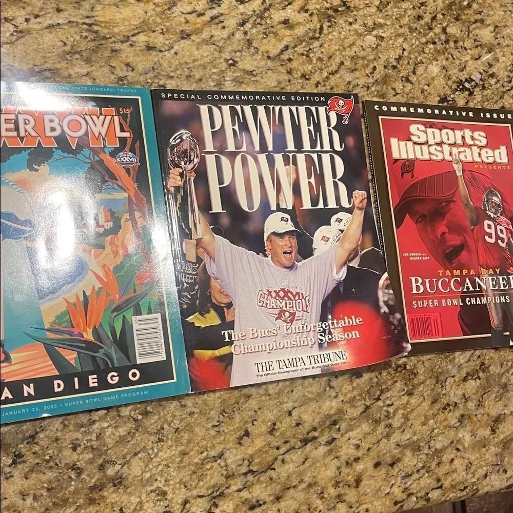 Super Bowl Commemorative Magazines Set